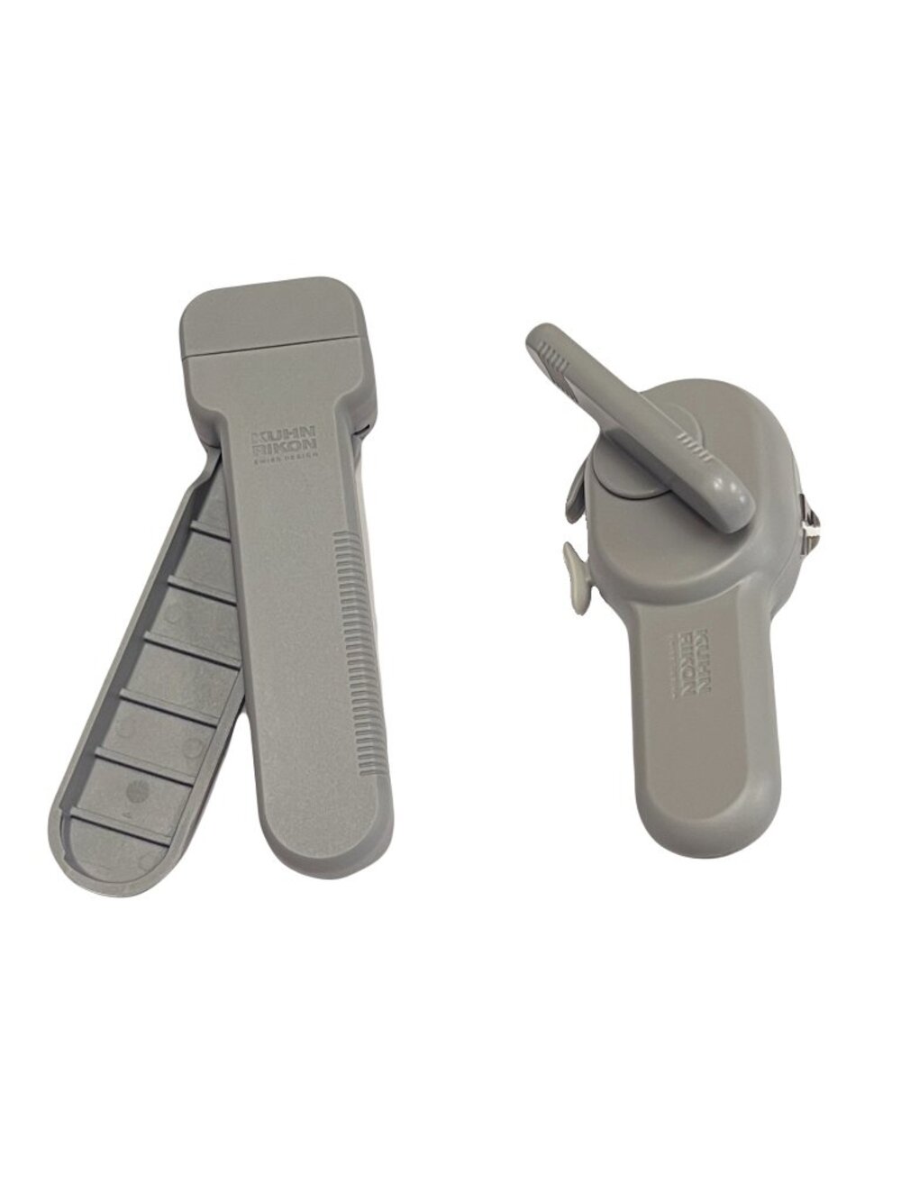 Kuhn Rikon 2 Piece Compact Can & Jar Opener Set K84158 NEW GREY